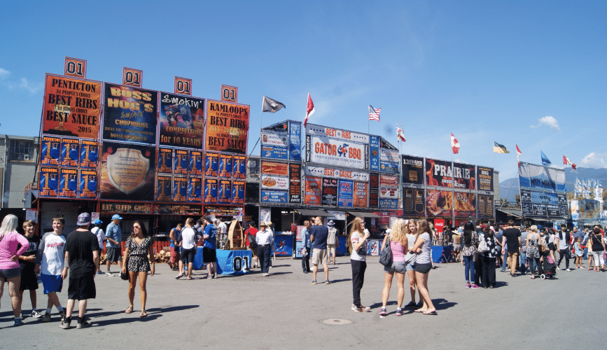 Rib Vendors at the PNE