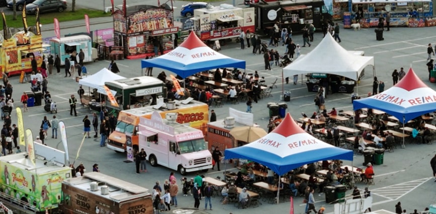 Food Truck Wars Aerial View